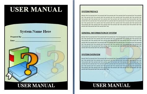 User Manual Templates Free Word Excel PDF Formats Samples Examples Forms