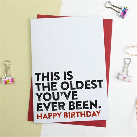 It represents a turning point of transitioning from learning from your past experiences to an era of not repeating the same mistakes. funny birthday card by a is for alphabet ...