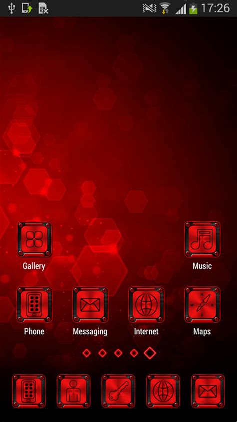 Red And Black Launcher Theme Free Android Theme Download Download The