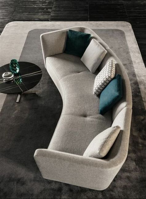Seductive Curved Sofas For A Modern Living Room Design Modern Sofa