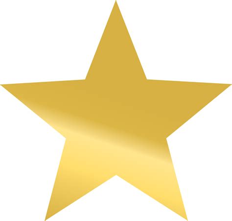 Golden Star Png Clipart Best