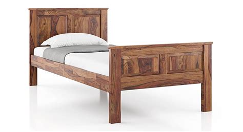 Buy Viswakarma Wood Craft Wooden Single Size Bed For Bed Room Solid Wood Bed Without Storage