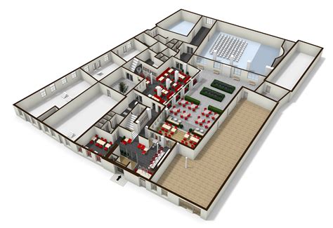 Well Drawn Plan Of A Funeral Home Interior Architecture