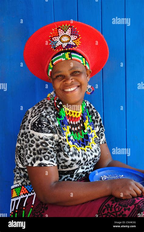 Married Zulu Woman At Lesedi African Cultural Village Broederstroom Johannesburg Gauteng