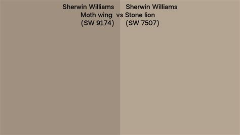 Sherwin Williams Moth Wing Vs Stone Lion Side By Side Comparison