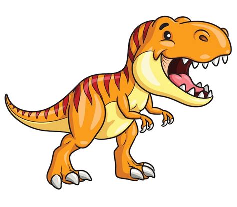 Tyrannosaurus Rex De Dibujos Animados Vector Premium