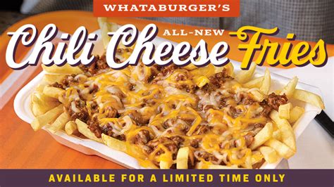 Whataburger Introduces New Limited Time Chili Cheese Fries