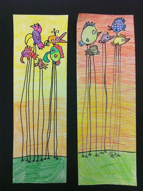 2nd Grade Birds Art Activities Spring Art Art Lessons