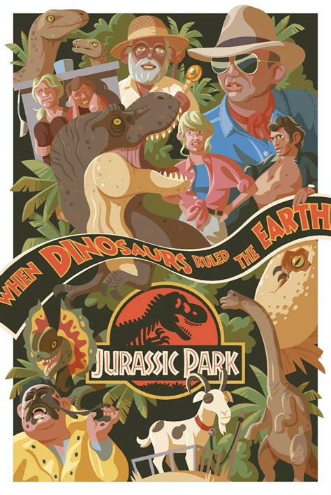 Jurassic Park 1993 683 × 1024 By Leonardo Paciarotti Rmovieposterporn