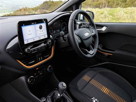 The Interior Of The New Ford Fiesta Active Changing Lanes
