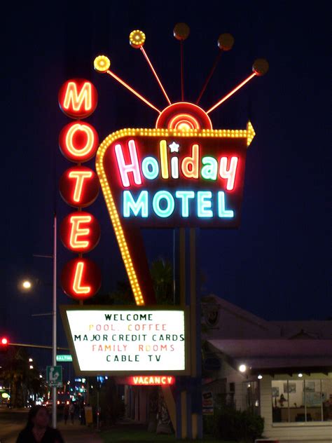 See more ideas about las vegas, vegas, old vegas. Holiday Motel neon Las Vegas | Retro signage, Neon sign ...