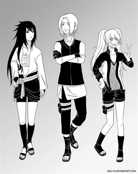 The Genderbent Team 7 Naruto Amino