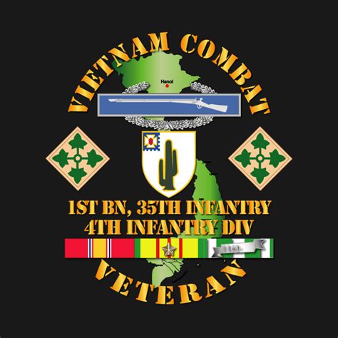 Vietnam Combat Infantry Veteran W 1st Bn 35th Inf 4th Id Ssi