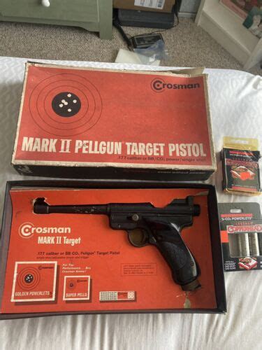 Crosman Mark Ii 177 Caliber Co2 Target Pellgun Pistol Ebay
