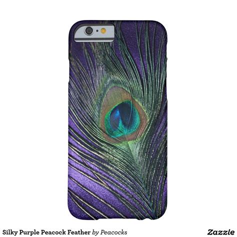 Silky Purple Peacock Feather Case Mate Iphone Case