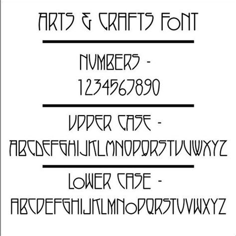 arts crafts font | Lettertype alfabet, Art deco lettertype, Alfabet