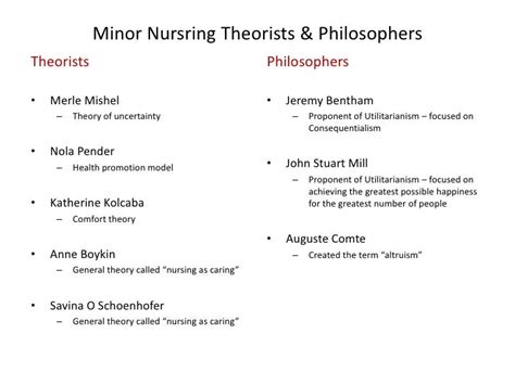 Nursing Theorists Theories