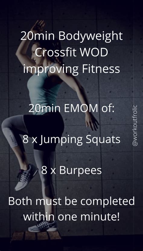Simple And Brutal 20min Bodyweight Crossfit Wod With Guide