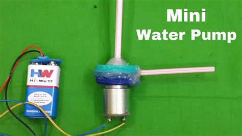 How To Make Water Pump With Dc Motor At Home