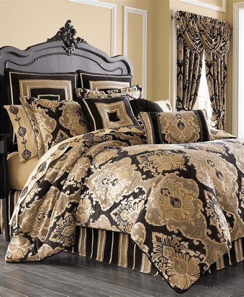 J Queen New York Bradshaw Black Comforter Sets And Reviews Comforter Sets Bed And Bath Macys
