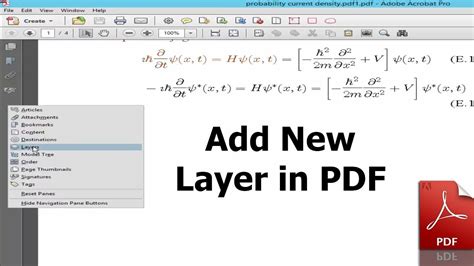 How To Add New Layer In Pdf Document By Using Adobe Acrobat Pro Youtube