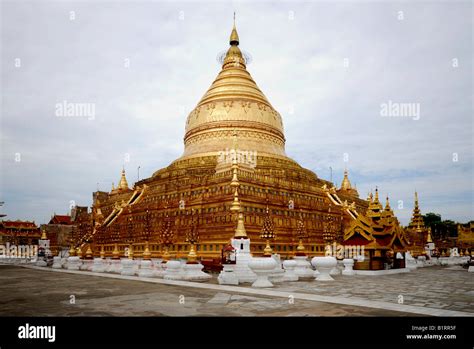 Shwezigon Pagoda Bagan Burma Myanmar Southeast Asia Stock Photo Alamy