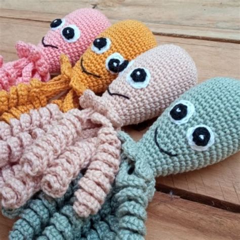 Polvo Naninha em Amigurumi Crochê Fralda Nude no Elo7 Piparã