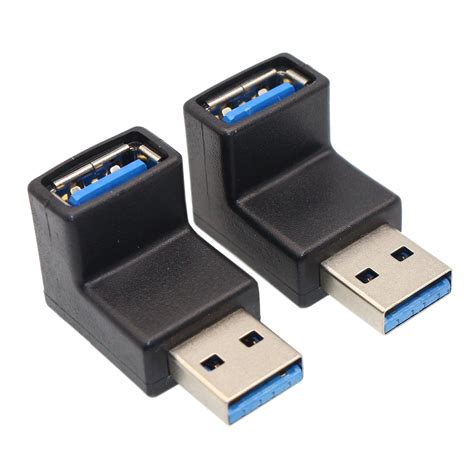 Right Angle Usb Adapter Vczhs Usb30 Am To Af L Shape Converter Adapter Usb 30 A Male To A