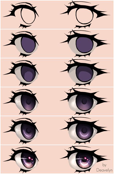 Starry Eyes Steps By Maruvie Yeux Dessin Yeux Manga Dessin Visage