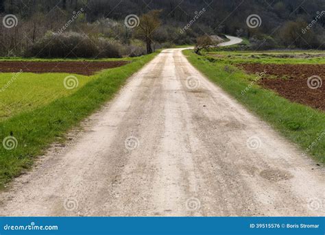 Rough Road Ahead Stock Photo Image Of Curve Long Rural 39515576