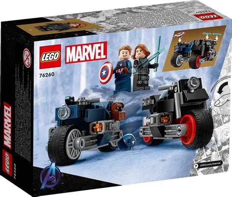 Lego 76260 Marvel Black Widow And Captain America Motorcycles Building