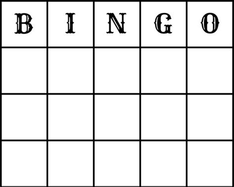 Bingo Sheets Template Blank Bingo Cards Template Freeology With Bingo