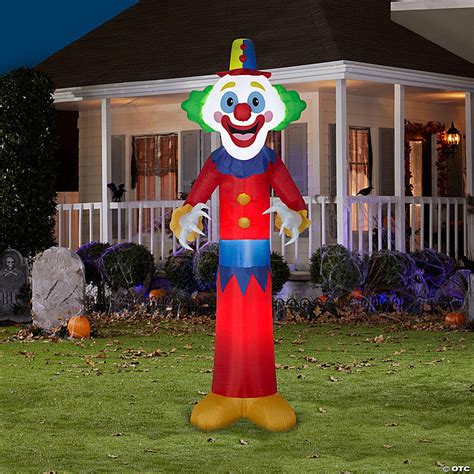 Gemmy Christmas Airblown Inflatable 9 Happy Clown 9 Ft Tall Red