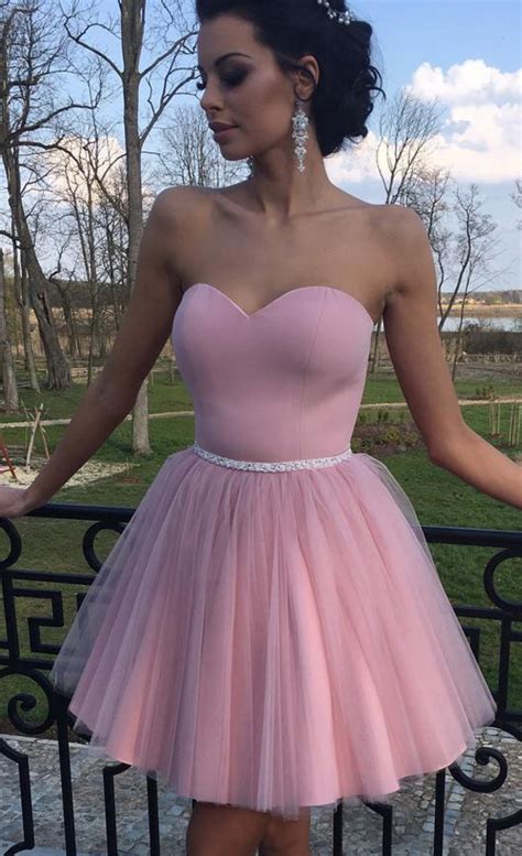 Cheap Homecoming Dresses Pink Short Homecoming Dresses Concise