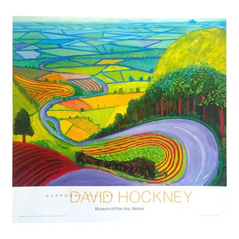 David Hockney Expressionist Yorkshire Landscape Lithograph Print Museum