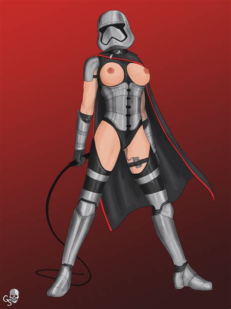 Rule 34 Armored Breasts Captain Phasma Clothed Female Female Only Female Stormtrooper Gray
