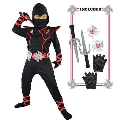 Buy Spooktacular Creations Boys Ninja Deluxe Costume For Kids Black