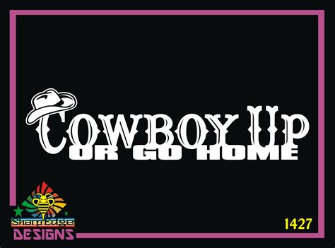 Cowboy Up Vinyl Decal