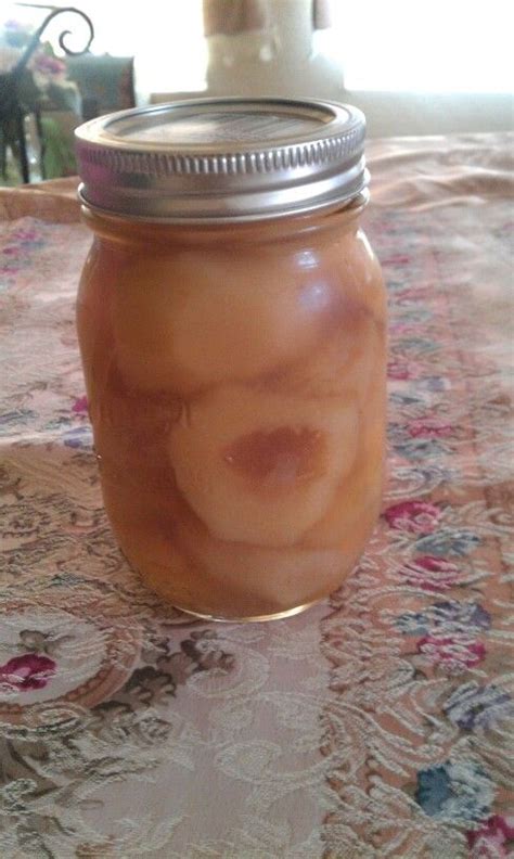 My Homemade Jarred Peaches From Grandmas Tree Love It Very Easy Just