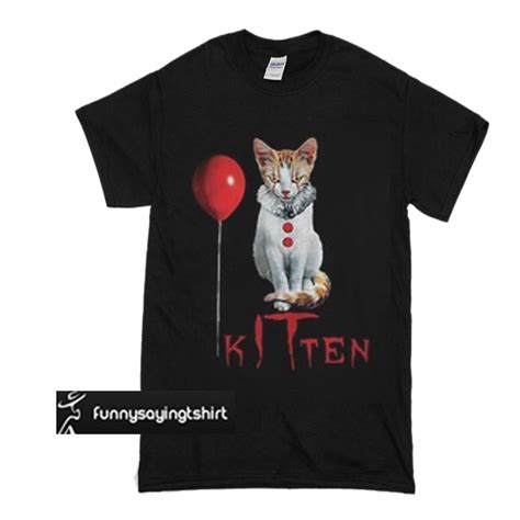 Cat Clown Kitten It Halloween T Shirt