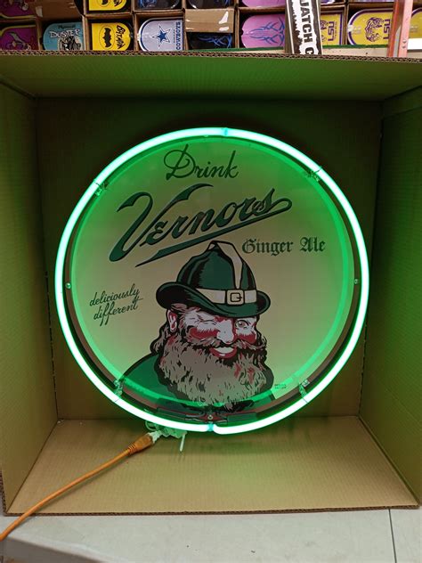 Vernors Neon Sign Vernors Soda Pop Signs Michigan Ginger Ale Drink