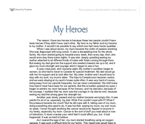 Write An Essay About My Hero Essay On My Dad My Hero