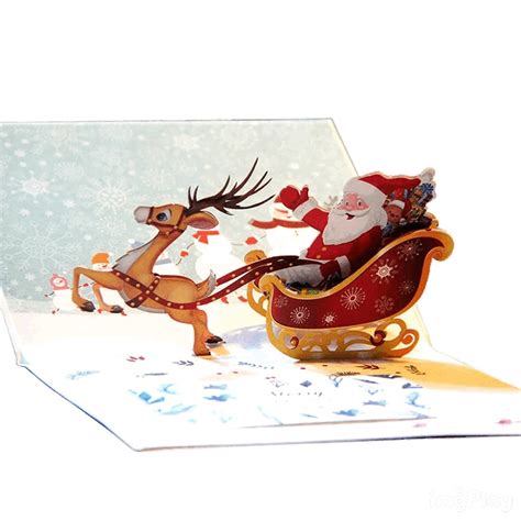 pop up christmas cards with envelopes 贈与