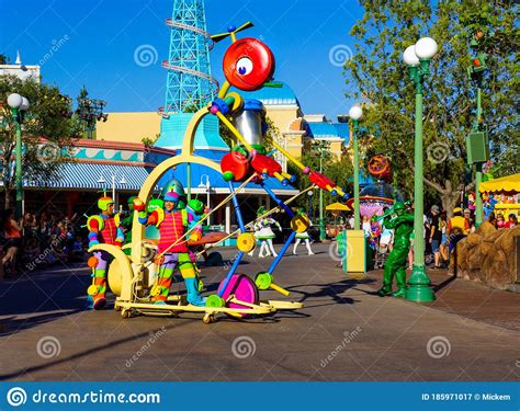 Disney California Adventure Pixar Parade Toy Story Editorial
