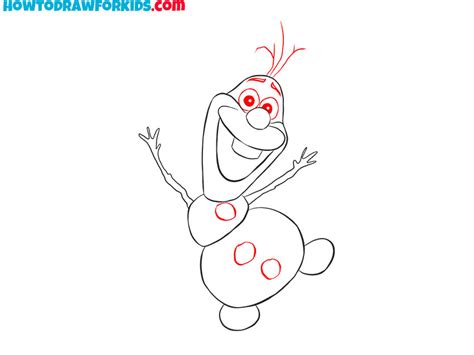 How To Draw Olaf Easy Drawing Tutorial For Kids