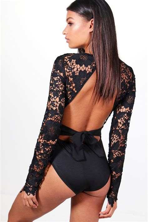 Lace Open Back Bodysuit Boohoo Australia Fashion Online Shopping Clothes Backless Bodysuit