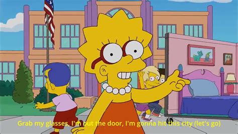 The Simpsons Keha Tik Tok Hd Lyrics Youtube