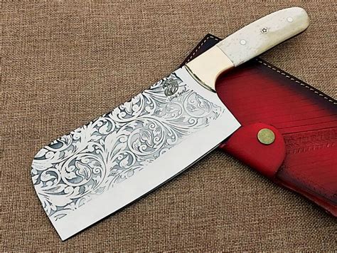 sharp spot handmade cleaver big butcher knife etched 1 catawiki