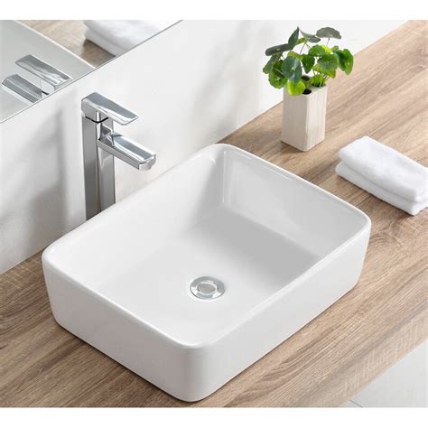 Long before the industrial revolution brought steel into every home, ceramic sinks were common place in both the landowner's estate and. DeerValley White Ceramic Rectangular Vessel Bathroom Sink & Reviews | Wayfair