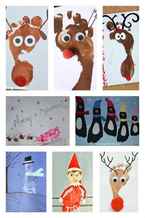 Christmas Footprint Crafts To Make With Toddlers And Preschoolers